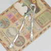 Imagen de Zamak Marcadores de libro Plata Antigua W/ Lazo Caballo 12.4cm x 2.1cm, 5 Unidades