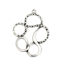 Immagine di Ottone Ciondoli Irregolare Argento Antico 30mmx 23mm, 2 Pz