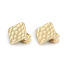 Picture of Zinc Based Alloy Ear Clips Earrings Findings Rhombus Matt Gold W/ Loop 19mm x 17mm, 4 PCs