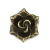 Picture of Zinc Based Alloy 3D Charms Rose Flower Antique Bronze 19mm( 6/8") x 16mm( 5/8"), 20 PCs