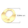 Изображение Цинковый Сплав Коннекторы фурнитуры Круглые Матовый Золотой 32мм x 32мм, 5 ШТ