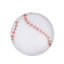 Bild von Glas Dom Cabochon Verzierung Rund Platt Weiß Baseball Muster 12mm D., 40 Stück