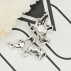 Picture of Zinc Based Alloy Charms Rhinoceros Animal Antique Silver Color 24mm x 14mm, 1 Packet ( 25 PCs/Set)