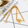Picture of 304 Stainless Steel Adjustable Slider/ Slide Bolo Bracelets Gold Plated Rose Flower 26.3cm(10 3/8") - 25.3cm(10") long, 50 PCs