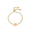 Picture of 304 Stainless Steel Christmas Adjustable Slider/ Slide Bolo Bracelets Gold Plated Christmas Snowflake Clear Rhinestone 26.3cm(10 3/8") - 25.3cm(10") long, 50 PCs