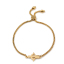 Picture of 304 Stainless Steel Adjustable Slider/ Slide Bolo Bracelets Gold Plated Irregular 26.3cm(10 3/8") long - 25.3cm(10") long, 1 Piece