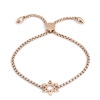 Bild von 304 Edelstahl Einstellbares Slider/ Slide Armband Schieberarmband Rosegold Hexagramm Davidstern 25.3cm - 24.3cm lang, 50 Strange