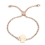 Bild von 304 Edelstahl Einstellbares Slider/ Slide Armband Schieberarmband Rosegold Junge 26.3cm - 25.3cm lang, 1 Strang
