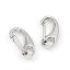 Image de Fermoir Mousqueton en Alliage de Zinc Argent Mat 16mm x 8mm, 20 Pcs