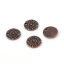 Image de Connecteurs en Alliage de Zinc Rond Cuivre Rouge Antique Fleurs 11mm Dia, 50 Pcs