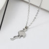 Picture of 316 Stainless Steel Necklace Silver Tone Flamingo 40cm(15 6/8") - 39cm(15 3/8") long, 1 Piece