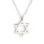 Immagine di 316 Acciaio inossidabile Collana Tono Argento Stella a Cinque Punte 40cm - 39cm Lunghezza, 1 Pz