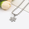 Picture of 316 Stainless Steel Bracelets Silver Tone Christmas Snowflake 18cm(7 1/8") - 16cm(6 2/8") long, 1 Piece