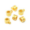 Picture of Zinc Based Alloy Bail Beads Cylinder Gold Plated 9mm x 6mm, 100 PCs