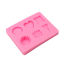 Immagine di Silicone Muffa della Resina per Gioielli Rendendo Rettangolo Rosa Misto 95mm x 72mm, 1 Pz
