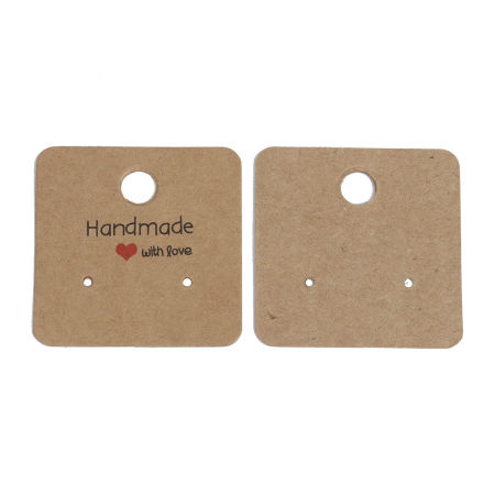 Picture of Paper Jewelry Display Card Square & Message Pattern 