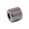 Picture of CCB Plastic Beads Cylinder Gunmetal About 6mm x 6mm, Hole: Approx 2.6mm, 300 PCs