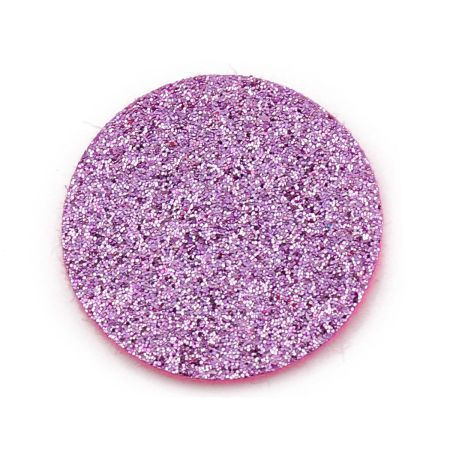 Picture of Nonwovens Felt Oil Diffuser Pads Round Mauve Glitter 23mm Dia., 20 PCs