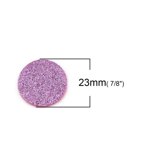 不織布 香水コットン 円形 薄紫色 きらめき 23mm Dia., 20 個 の画像