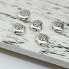 Picture of Zinc Based Alloy Spacer Beads Irregular Antique Silver Color Flower 14mm x 12mm, Hole: Approx 1.4mm, 10 PCs