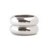 Picture of 304 Stainless Steel Casting Beads Round Silver Tone 10mm x 6mm, Hole: Approx 6.5mm, 1 Piece