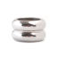 Image de Perles Coulées en 304 Acier Inoxydable Rond Argent Mat 10mm x 6mm, Trou: env. 6.5mm, 1 Pièce