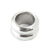 Picture of 304 Stainless Steel Casting Beads Round Silver Tone 10mm x 6mm, Hole: Approx 6.5mm, 1 Piece
