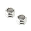 Picture of 304 Stainless Steel Casting Beads Round Silver Tone 10mm x 6mm, Hole: Approx 6.5mm, 1 Piece