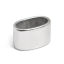 Bild von 304 Edelstahl Guss Perlen Zylinder Silberfarbe Oval 12mm x 8mm, Loch: ca. 10mm x 5.4mm, 1 Stück