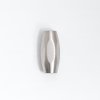 Picture of 304 Stainless Steel Magnetic Clasps Barrel Silver Tone Faceted Frosted 19mm x 9mm, 1 Piece