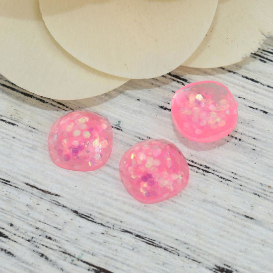 Picture of Resin Dome Seals Cabochon Trapezoid At Random Mixed Sequins 11mm x 10mm, 30 PCs