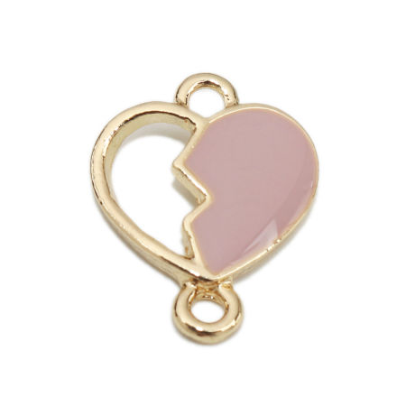Picture of Zinc Based Alloy Connectors Broken Heart Fruit Enamel 