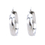 Immagine di 304 Acciaio Inossidabile orecchino cerchio Tono Argento Tondo 4.9cm x 4.2cm, Posta / Filo Dimensione: (17 misura), 1 Paio