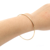 Image de Bracelets Empilage en 304 Acier Inoxydable Doré Rond 23cm - 22cm long, 1 Kit （ 7 Pcs/Kit)