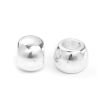 Picture of Zinc Based Alloy Spacer Beads Drum Silver Plated 10mm x 7mm, Hole: Approx 4.4mm, 30 PCs
