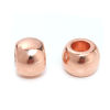Picture of Zinc Based Alloy Spacer Beads Drum Rose Gold 10mm x 7mm, Hole: Approx 4.4mm, 30 PCs