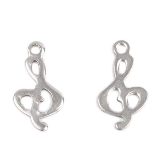Immagine di 304 Acciaio Inossidabile Connettore Tondo Tono Argento 18mm x 13mm, 10 Pz