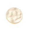 Picture of Zinc Based Alloy Metal Sewing Shank Buttons Single Hole Round Matt Real Gold Plated 16mm Dia., 5 PCs