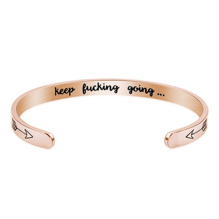 Titanium Steel Open Cuff Bangles Bracelets Round Gold Plated 15.5cm(6 1/8") long, 1 Piece