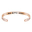 Picture of Titanium Steel Open Cuff Bangles Bracelets Round Gold Plated 15.5cm(6 1/8") long, 1 Piece