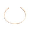 Picture of Titanium Steel Open Cuff Bangles Bracelets Round Gold Plated 15.5cm(6 1/8") long, 1 Piece