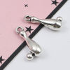 Picture of Zinc Based Alloy Sport Charms Bowling Ball Antique Silver Color 20mm x 9mm, 40 PCs