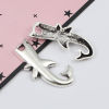 Picture of 40 PCs Zinc Based Alloy Ocean Jewelry Pendants Antique Silver Color Shark Animal 30mm x 17mm