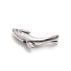 Imagen de Zamak Joyería del océano Cuentas Delfín Plata Antigua 18mm x 11mm, Agujero: Aprox 1mm, 50 Unidades