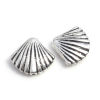 Imagen de Zamak Joyería del océano Cuentas Concha Plata Antigua 16mm x 14mm, Agujero: Aprox 1mm, 20 Unidades