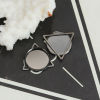 Picture of Copper Cabochon Settings Connectors Findings Triangle Gunmetal (Fits 12mm Dia.) 17mm x 16mm, 10 PCs