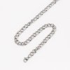 Imagen de 316 Acero Inoxidable Doble Lazo Cadena Collares Tono de Plata 49cm longitud, Cadena: 6.5mm, 10 Unidades
