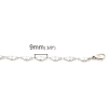 Picture of 316 Stainless Steel Link Chain Necklace Butterfly Animal Silver Tone 45cm(17 6/8") long, Chain Size: 9x3mm, 10 PCs