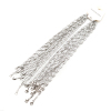 Picture of 316 Stainless Steel Link Chain Necklace Butterfly Animal Silver Tone 45cm(17 6/8") long, Chain Size: 9x3mm, 10 PCs