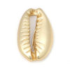 Picture of Zinc Based Alloy Ocean Jewelry Beads Conch/ Sea Snail Matt Real Gold Plated 17mm x 12mm, Hole: Approx 2mm, 10 PCs
